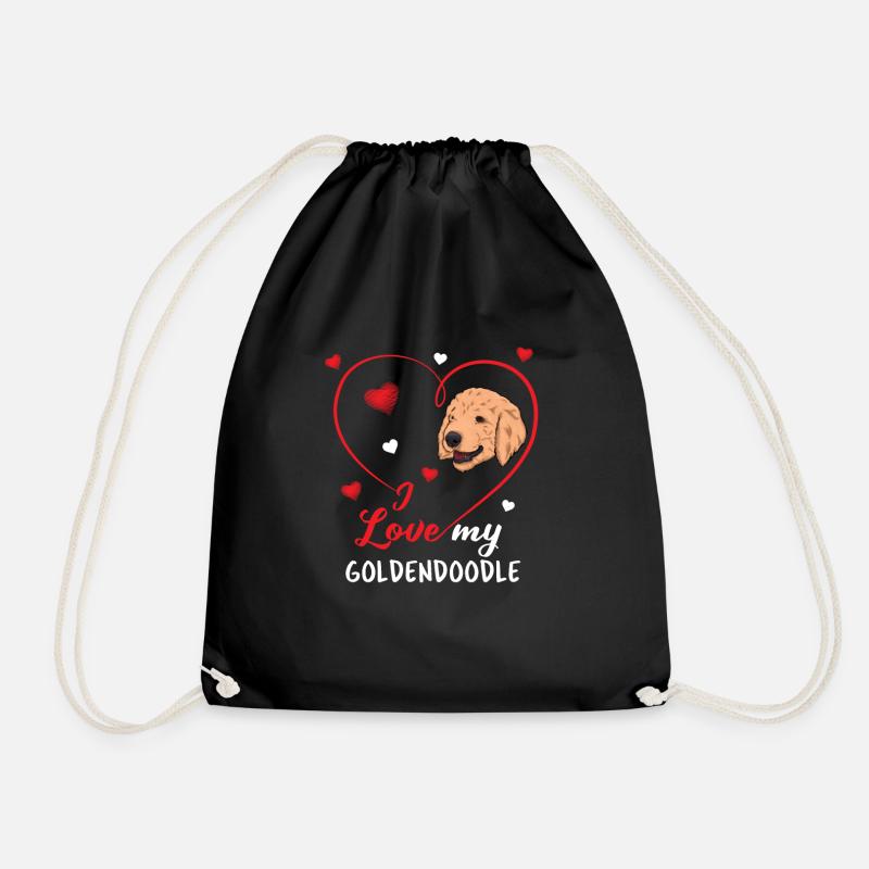 Goldendoodle - Turnbeutel - Schwarz