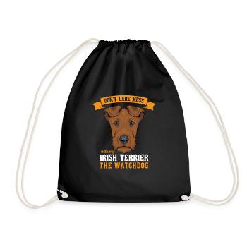 Irish Terrier - Turnbeutel - Schwarz - Vorne