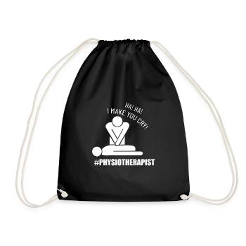 Physiotherapy Fun Physiotherapist - Drawstring Bag - black - Front