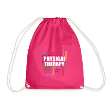 Physiotherapy Medicine - Drawstring Bag - fuchsia - Front