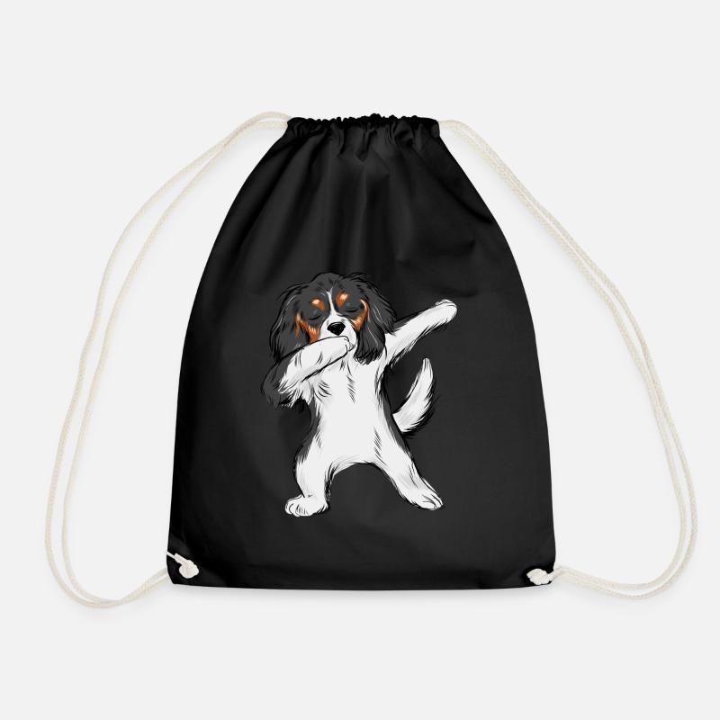 Dabbing Cavalier King Charles Spaniel Boys - Turnbeutel - Schwarz