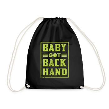Tennis Player Baby Got Backhand Court Women - Sac de sport léger - noir - Devant