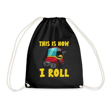 THIS IS HOW I ROLL Golf Cart Golf golf joueurs - Sac de sport léger - noir - Devant