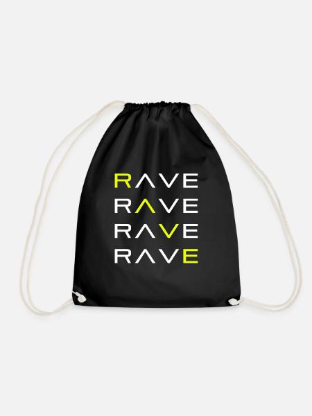 RAVE TECHNO RAVER - Turnbeutel - Schwarz