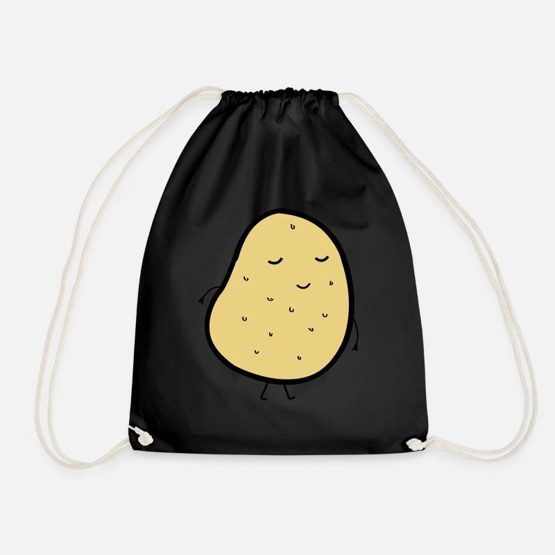Mr. Potato - Drawstring Bag - black