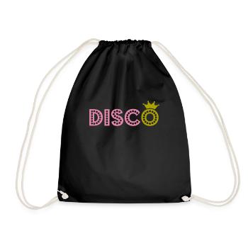 Tanzende Disco - Turnbeutel - Schwarz - Vorne