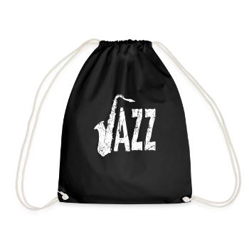 Saxophone - Turnbeutel - Schwarz - Vorne