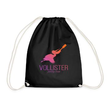Vollister Party Crew für Insel Urlaub - Turnbeutel - Schwarz - Vorne