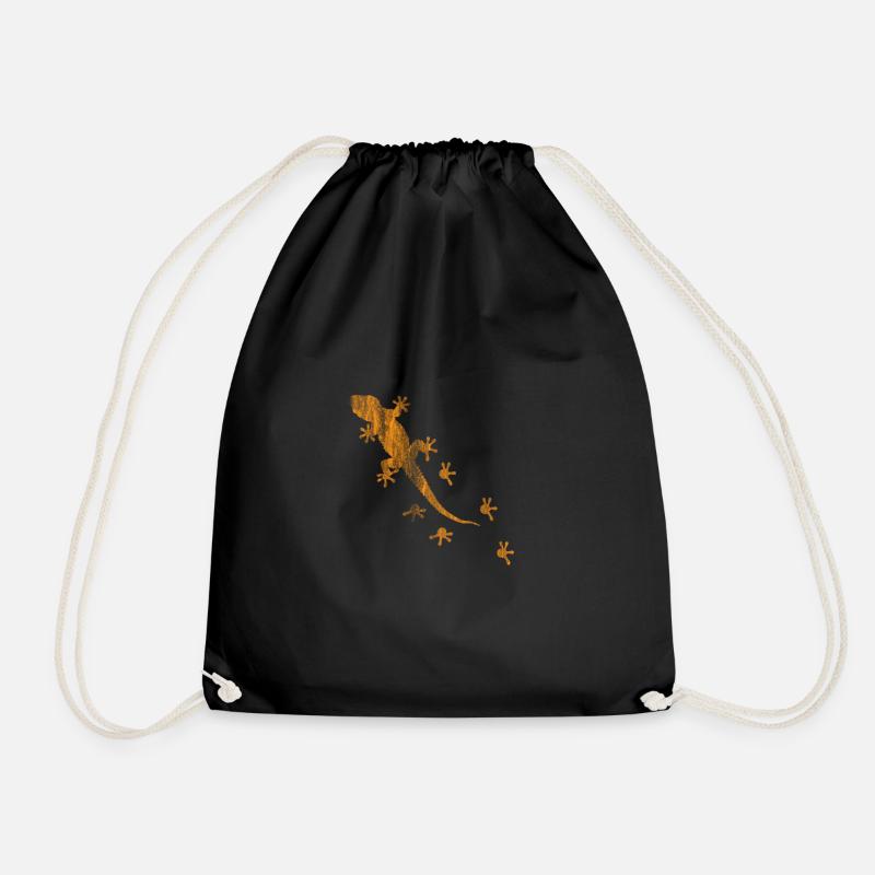 Gecko Reptil - Turnbeutel - Schwarz