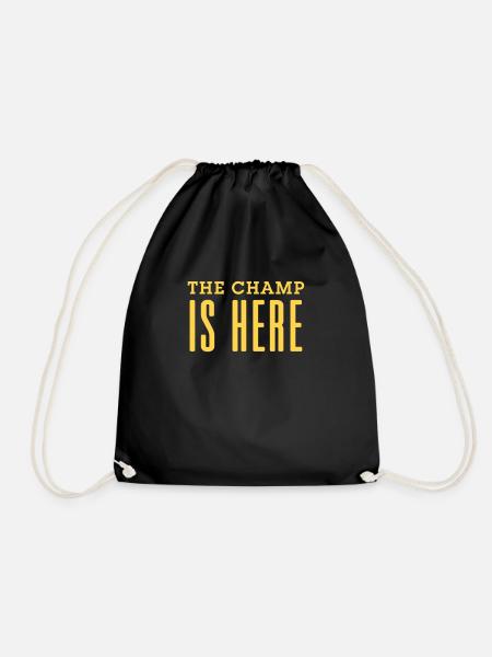 Der Champ ist da Fantasy Football - Turnbeutel - Schwarz