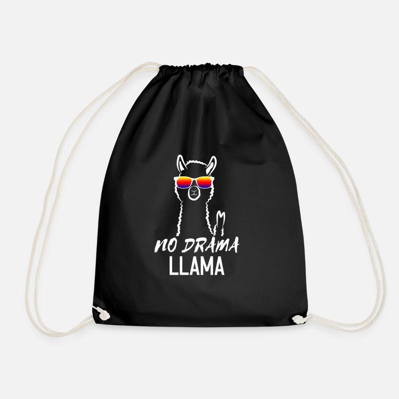 Lama Drama - Turnbeutel - Schwarz