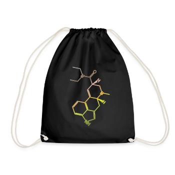 Molécule de formule structurelle LSD A. Hofmann Bicycle Day - Sac de sport léger - noir - Devant
