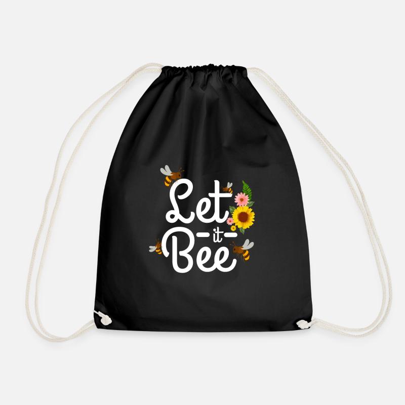 abeilles - Sac de sport léger - noir