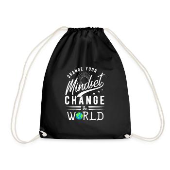 motivation - Drawstring Bag - black - Front