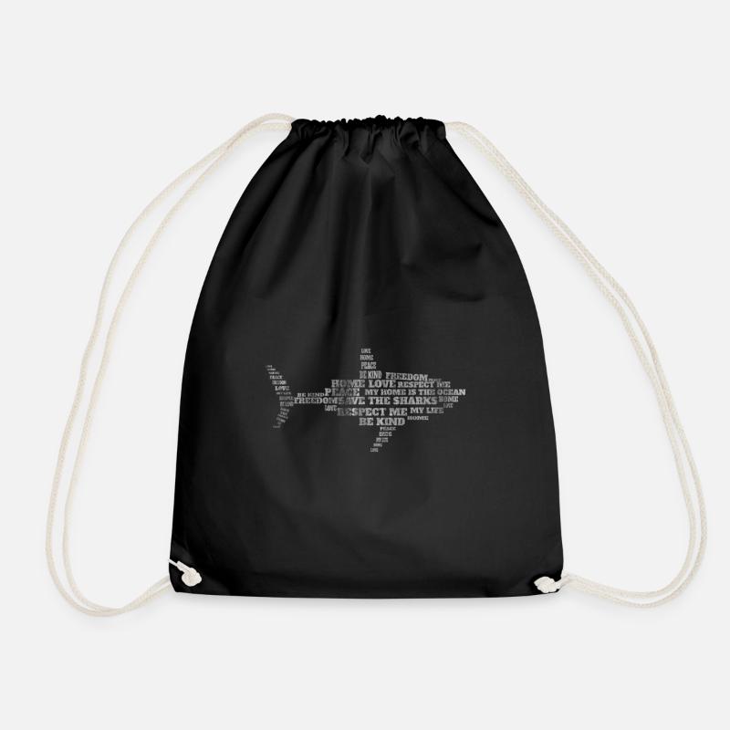 requin - Sac de sport léger - noir