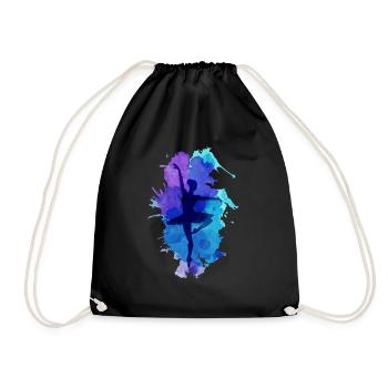 Ballerina - Drawstring Bag - black - Front