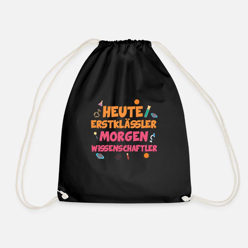 Heute Erstklässler morgen WIssenschaftler - Turnbeutel - Schwarz