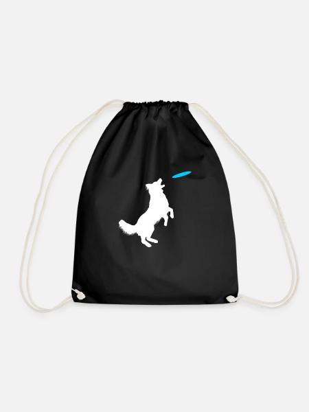 Hund Collie Training - Turnbeutel - Schwarz