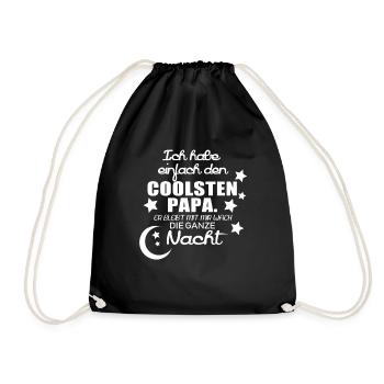 Papa bébé papa le plus cool - Sac de sport léger - noir - Devant