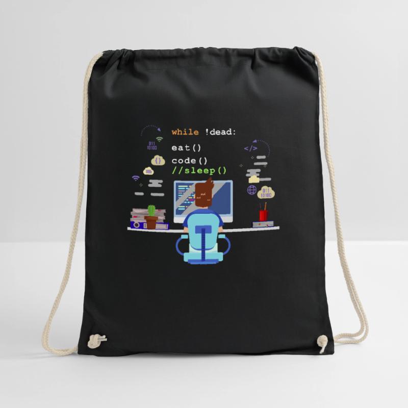 Eat Sleep Code Informatik-Programmierung Turnbeutel