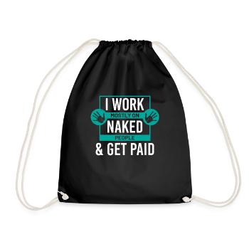 Physiothérapeute Massage Masseur Physio Massage - Sac de sport léger - noir - Devant