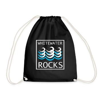 Whitewater rafting - Drawstring Bag - black - Front