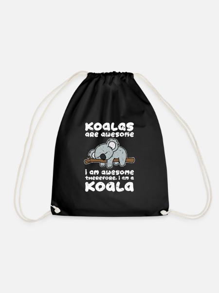 Koala - Turnbeutel - Schwarz