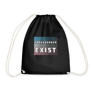 Trans Transsexuel Trans Trans - Sac de sport léger - noir - Devant