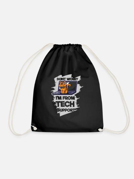 Programmierung Cat Tech Support - Turnbeutel - Schwarz