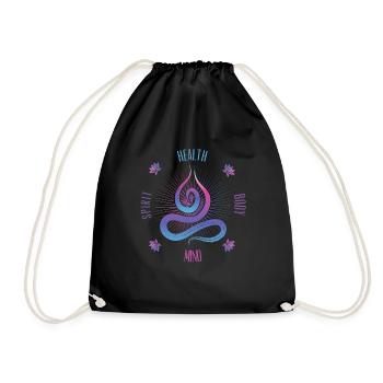 Yoga Spirituelle Meditation - Turnbeutel - Schwarz - Vorne