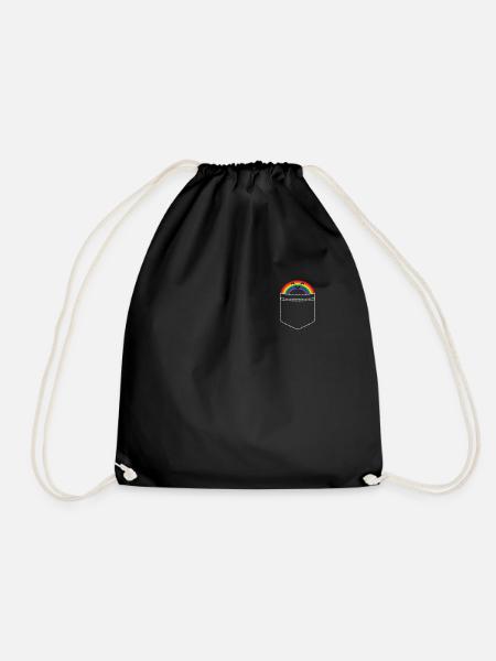 lgbt - Drawstring Bag - black