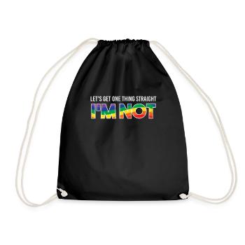 lgbt - Turnbeutel - Schwarz - Vorne
