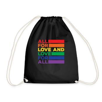 lgBT - Turnbeutel - Schwarz - Vorne