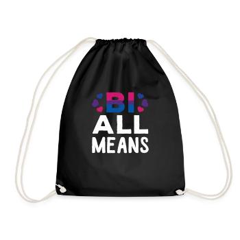 lgBT - Drawstring Bag - black - Front