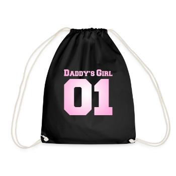 Fille de papa 01, Fille de papa 01 - Sac de sport léger - noir - Devant