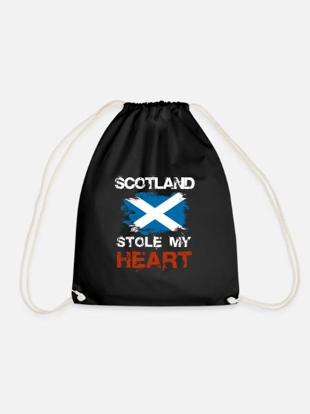 Scotland - Drawstring Bag - black