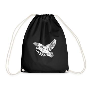 Pigeon pigeon fancier - Drawstring Bag - black - Front