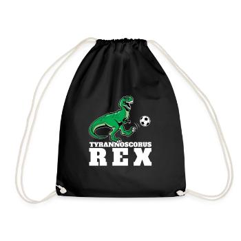 Tyrannoscorus Rex | Lustiger Tyrannosaurus Trex - Turnbeutel - Schwarz - Vorne