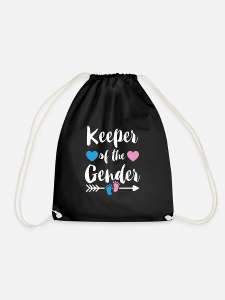keeper of the gender 01 - Drawstring Bag - black