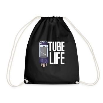 Tube Life Tube Amplifier Shirt - Drawstring Bag - black - Front