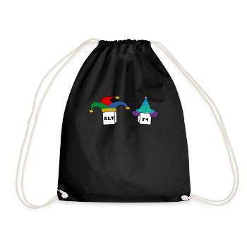 Alt F4, clavier, cadeau humour nerd informatique - Sac de sport léger - noir - Devant