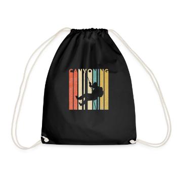 Canyoning - Drawstring Bag - black - Front