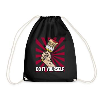 DO IT YOURSELF peintre et pinceau amateur amateur - Sac de sport léger - noir - Devant