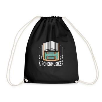 Cooles Kirchenmusiker Chor T-Shirt Spruch Design - Turnbeutel - Schwarz - Vorne