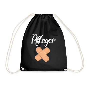 nurse - Drawstring Bag - black - Front