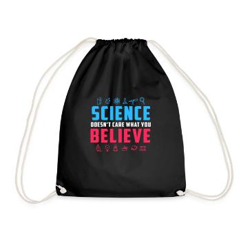Science vs croire cadeau - Sac de sport léger - noir - Devant