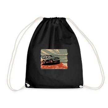 Lada Niva Off Road -Classique Russe Voiture Cadeau - Sac de sport léger - noir - Devant