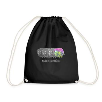 Vintage Elephant Ça va un peu différemment - Sac de sport léger - noir - Devant