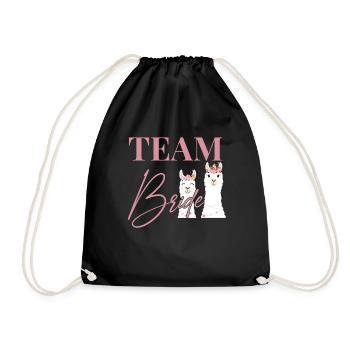 Équipe mariée équipe mariée alpaga lama mariage jga - Sac de sport léger - noir - Devant