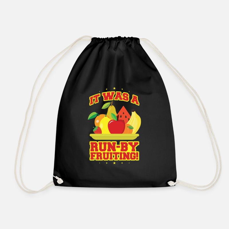 Run by fruiting - Turnbeutel - Schwarz